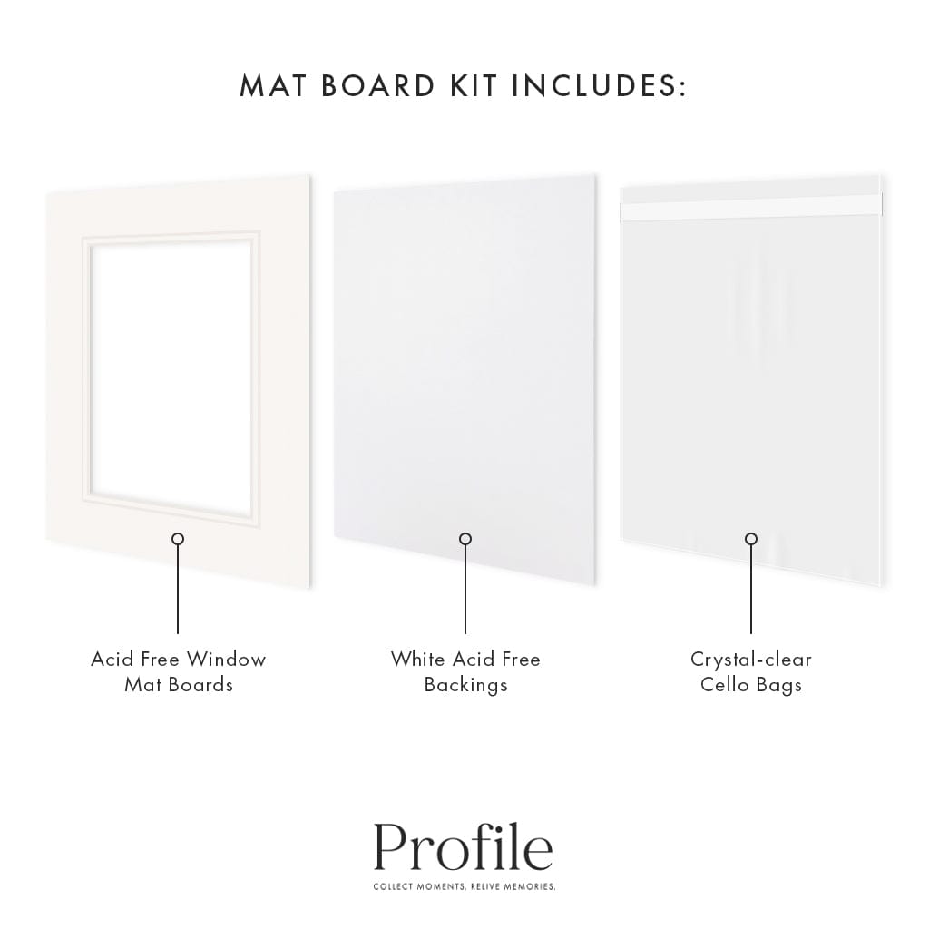 Photo Mat Board Kit - Ice White Double Mat (10 Pack) from our Mat Boards collection by Profile Products (Australia) Pty Ltd