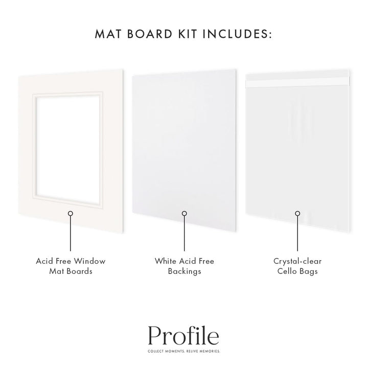 Photo Mat Board Kit - Ice White Double Mat (10 Pack) from our Mat Boards collection by Profile Products (Australia) Pty Ltd