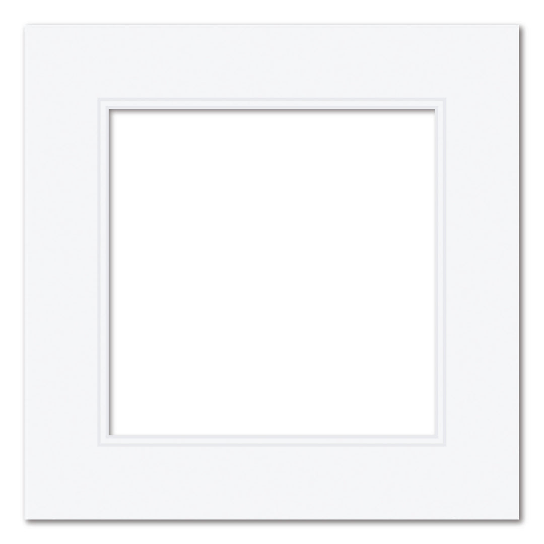 Photo Mat Board Kit - Ultimate White Double Mat (10 Pack) 12x12in (30.5x30.5cm) to suit 8x8 (20x20cm) image from our Mat Boards collection by Profile Products (Australia) Pty Ltd