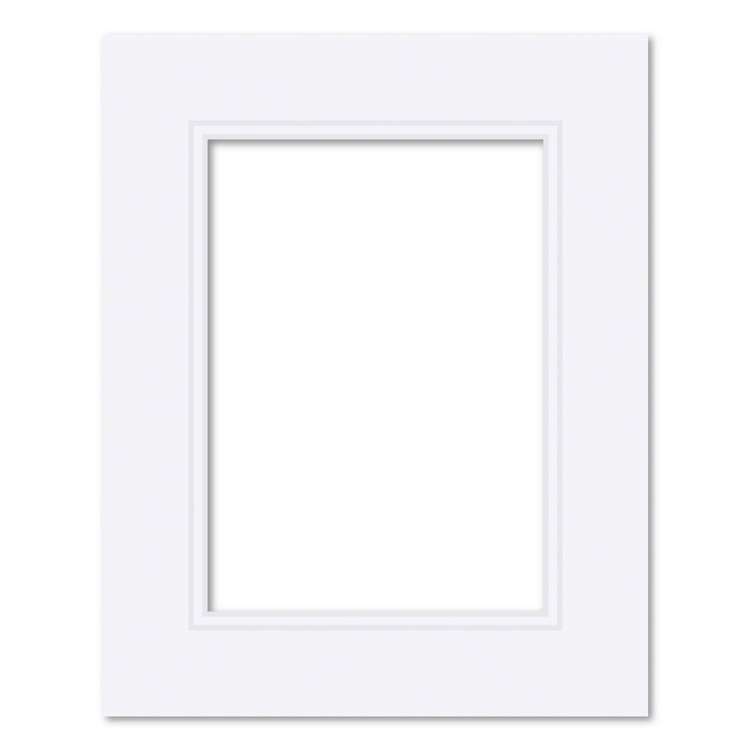 Photo Mat Board Kit - Ultimate White Double Mat (10 Pack) 8x10in (20.3x25.4cm) to suit 5x7in (13x18cm) from our Mat Boards collection by Profile Products (Australia) Pty Ltd