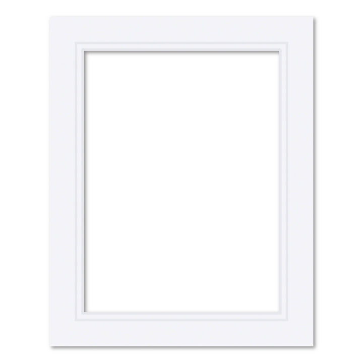 Photo Mat Board Kit - Ultimate White Double Mat (10 Pack) 8x10in (20.3x25.4cm) to suit 6x8in (15x20cm) from our Mat Boards collection by Profile Products (Australia) Pty Ltd