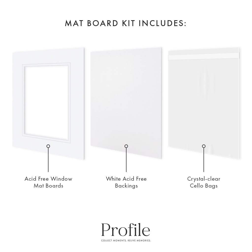 Photo Mat Board Kit - Ultimate White Double Mat (10 Pack) from our Mat Boards collection by Profile Products (Australia) Pty Ltd