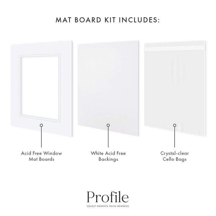 Photo Mat Board Kit - Ultimate White Double Mat (10 Pack) from our Mat Boards collection by Profile Products (Australia) Pty Ltd