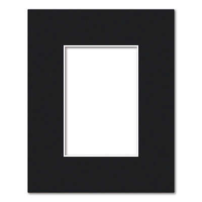 Photo Mat Board Kits - Black (10 pack) 8x10in (20.3x25.4cm) to suit 4x6in (10x15cm) from our Mat Boards collection by Profile Products (Australia) Pty Ltd