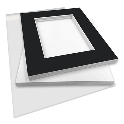 Photo Mat Board Kits - Black (10 pack) from our Mat Boards collection by Profile Australia