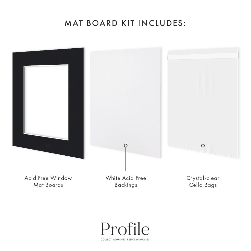 Photo Mat Board Kits - Black (10 pack) from our Mat Boards collection by Profile Products (Australia) Pty Ltd