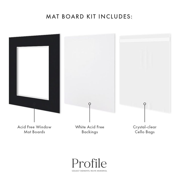 Photo Mat Board Kits - Black (10 pack) from our Mat Boards collection by Profile Products (Australia) Pty Ltd