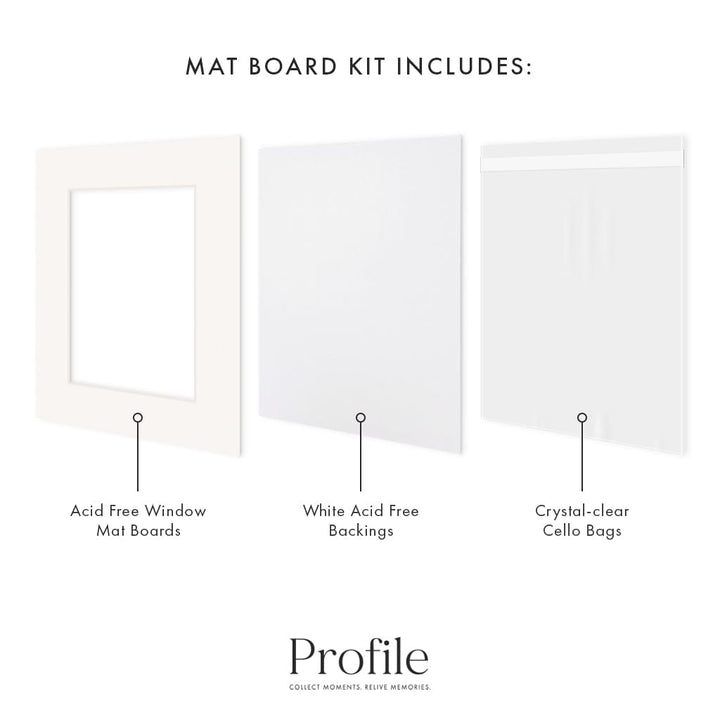 Photo Mat Board Kits - Ice White (10 pack) from our Mat Boards collection by Profile Products (Australia) Pty Ltd
