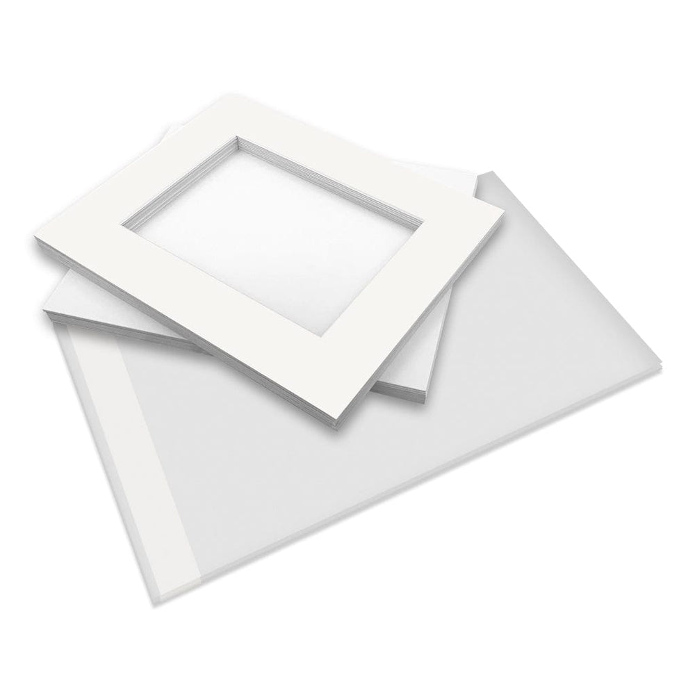Photo Mat Board Kits - Ice White - Custom Window Size (10 pack) from our Mat Boards collection by Profile Products (Australia) Pty Ltd