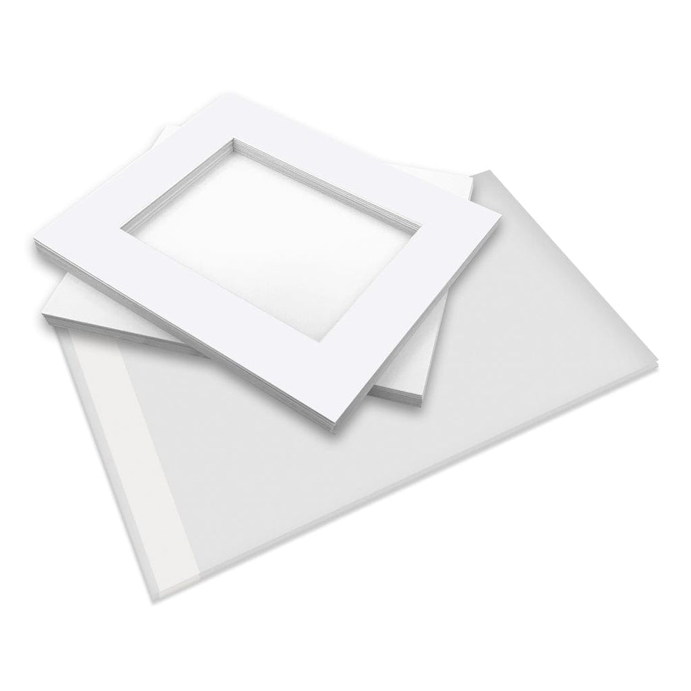 Photo Mat Board Kits - Ultimate White - Custom Window Size (10 pack) from our Mat Boards collection by Profile Products (Australia) Pty Ltd
