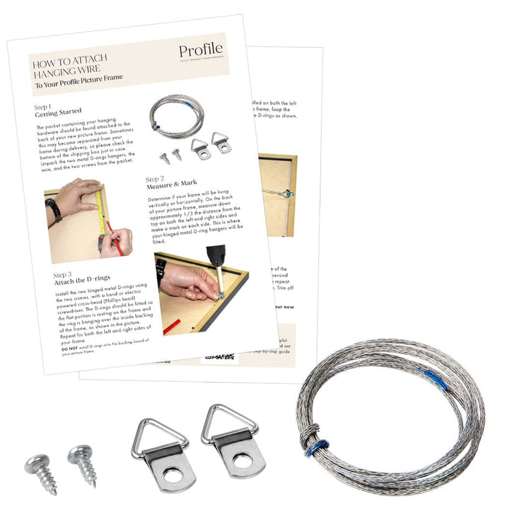 Picture Frame Wire Hanging Kit - Large from our Picture Framing Accessories collection by Profile Products (Australia) Pty Ltd