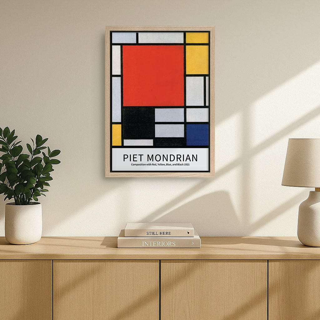 Modrian Framed Wall Art Print | Piet Mondrian Composition | Australian Made – Profile ...