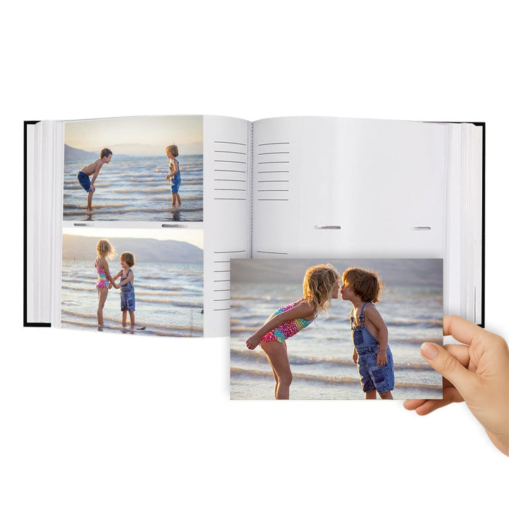 Plush Linen Black Slip-in Photo Album 200 Photos from our Photo Albums collection by Profile Products (Australia) Pty Ltd