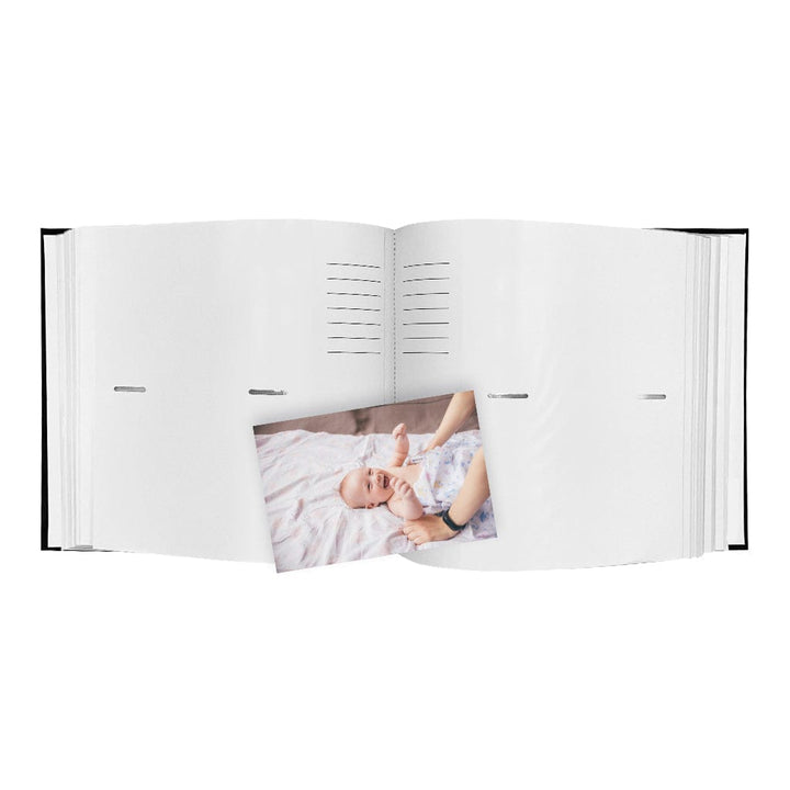 Plush Linen Black Slip-in Photo Album (200ph) - 2 Pack Bundle from our Photo Albums collection by Profile Products (Australia) Pty Ltd