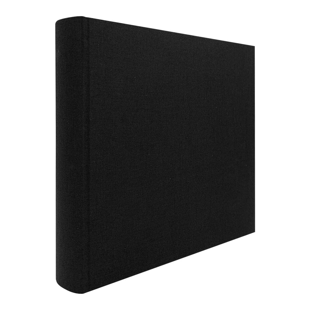 Plush Linen Black Slip-in Photo Album (200ph) - 2 Pack Bundle from our Photo Albums collection by Profile Products (Australia) Pty Ltd