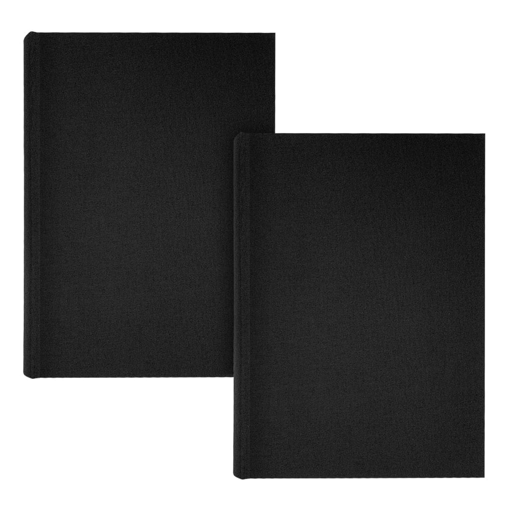 Plush Linen Black Slip-in Photo Album (300ph) - 2 Pack Bundle from our Photo Albums collection by Profile Products (Australia) Pty Ltd