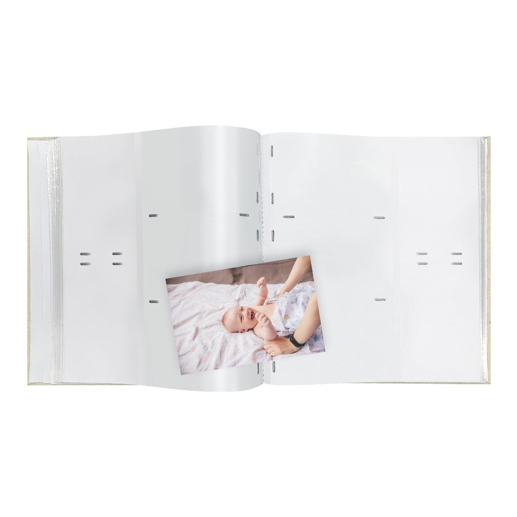 Plush Linen Cream Large Photo Album (500ph) - 2 Pack Bundle from our Photo Albums collection by Profile Products (Australia) Pty Ltd