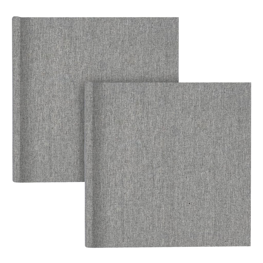 Plush Linen Grey Slip-in Photo Album (200ph) - 2 Pack Bundle from our Photo Albums collection by Profile Products (Australia) Pty Ltd