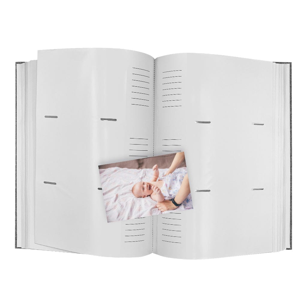 Plush Linen Grey Slip-in Photo Album (300ph) - 2 Pack Bundle from our Photo Albums collection by Profile Products (Australia) Pty Ltd