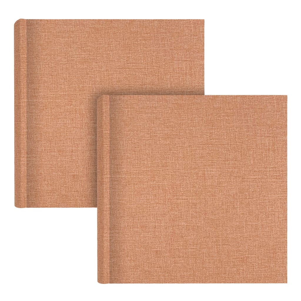 Plush Linen Nutmeg Slip-in Photo Album (200ph) - 2 Pack Bundle from our Photo Albums collection by Profile Products (Australia) Pty Ltd