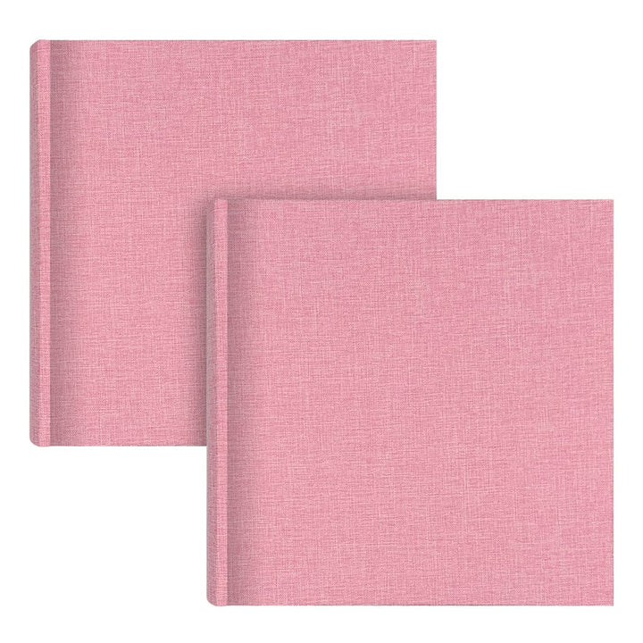 Plush Linen Pink Slip-in Photo Album (200ph) - 2 Pack Bundle from our Photo Albums collection by Profile Products (Australia) Pty Ltd