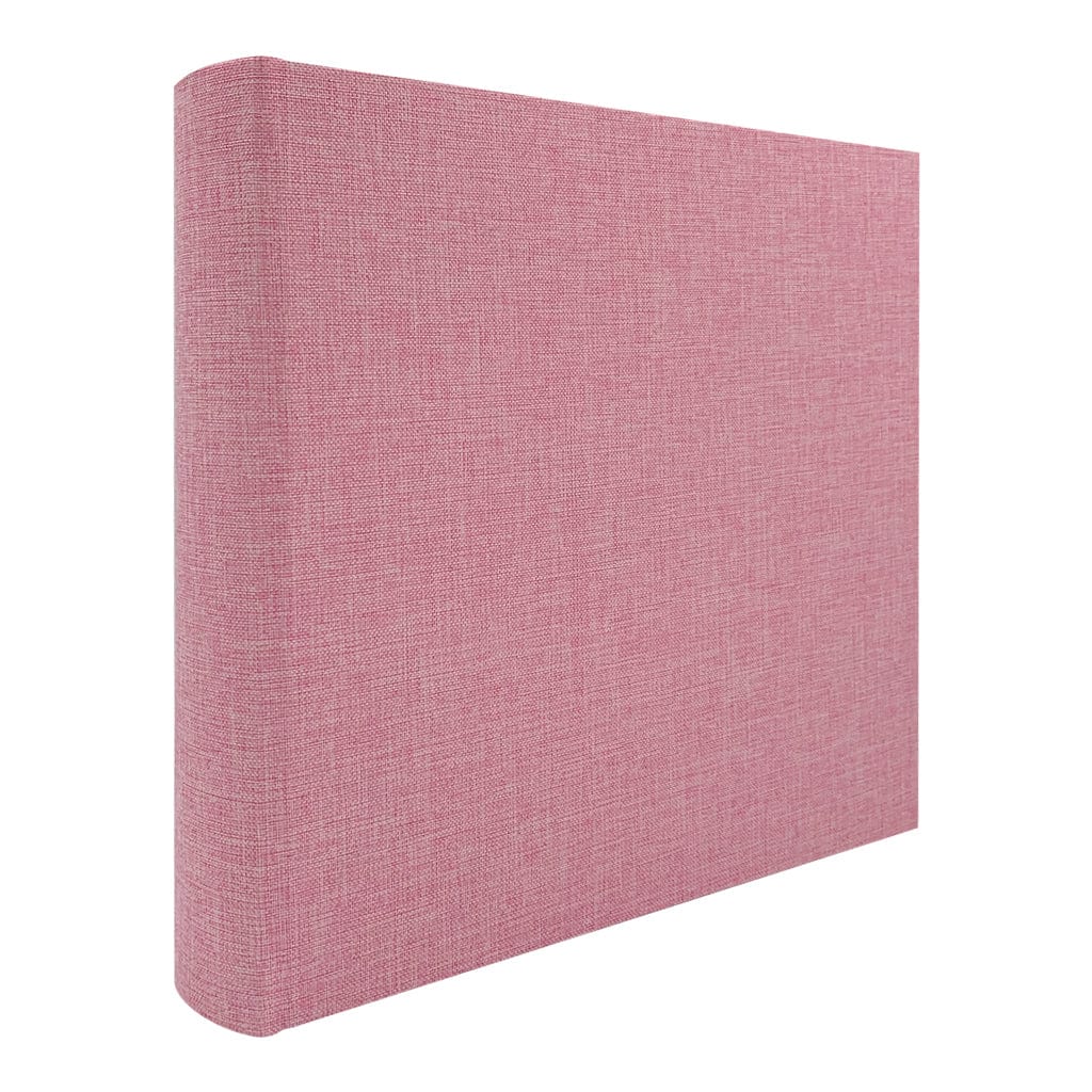 Plush Linen Pink Slip-in Photo Album (200ph) - 2 Pack Bundle from our Photo Albums collection by Profile Products (Australia) Pty Ltd