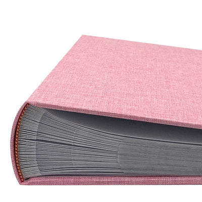 Plush Linen Pink Slip-in Photo Album 300 Photos from our Photo Albums collection by Profile Products Australia