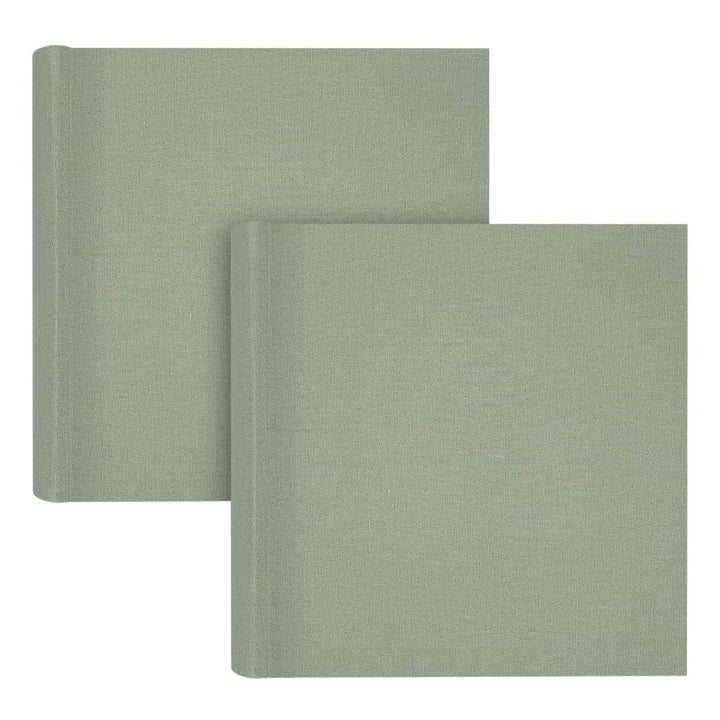 Plush Linen Sage Slip-in Photo Album (200ph) - 2 Pack Bundle from our Photo Albums collection by Profile Products (Australia) Pty Ltd