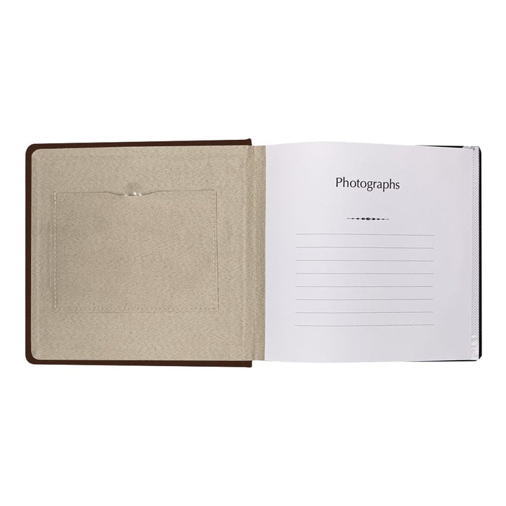 Prestige Coffee Brown Leather Slip-in Photo Album 200 Photos from our Photo Albums collection by Profile Products (Australia) Pty Ltd