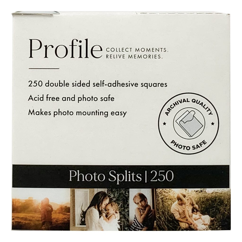 Profile Adhesive Photo Splits 250pk (Bulk 3 Pack Bundle) from our Photo Mounting Accessories collection by Profile Products (Australia) Pty Ltd