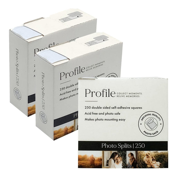 Profile Adhesive Photo Splits 250pk (Bulk 3 Pack Bundle) from our Photo Mounting Accessories collection by Profile Products (Australia) Pty Ltd