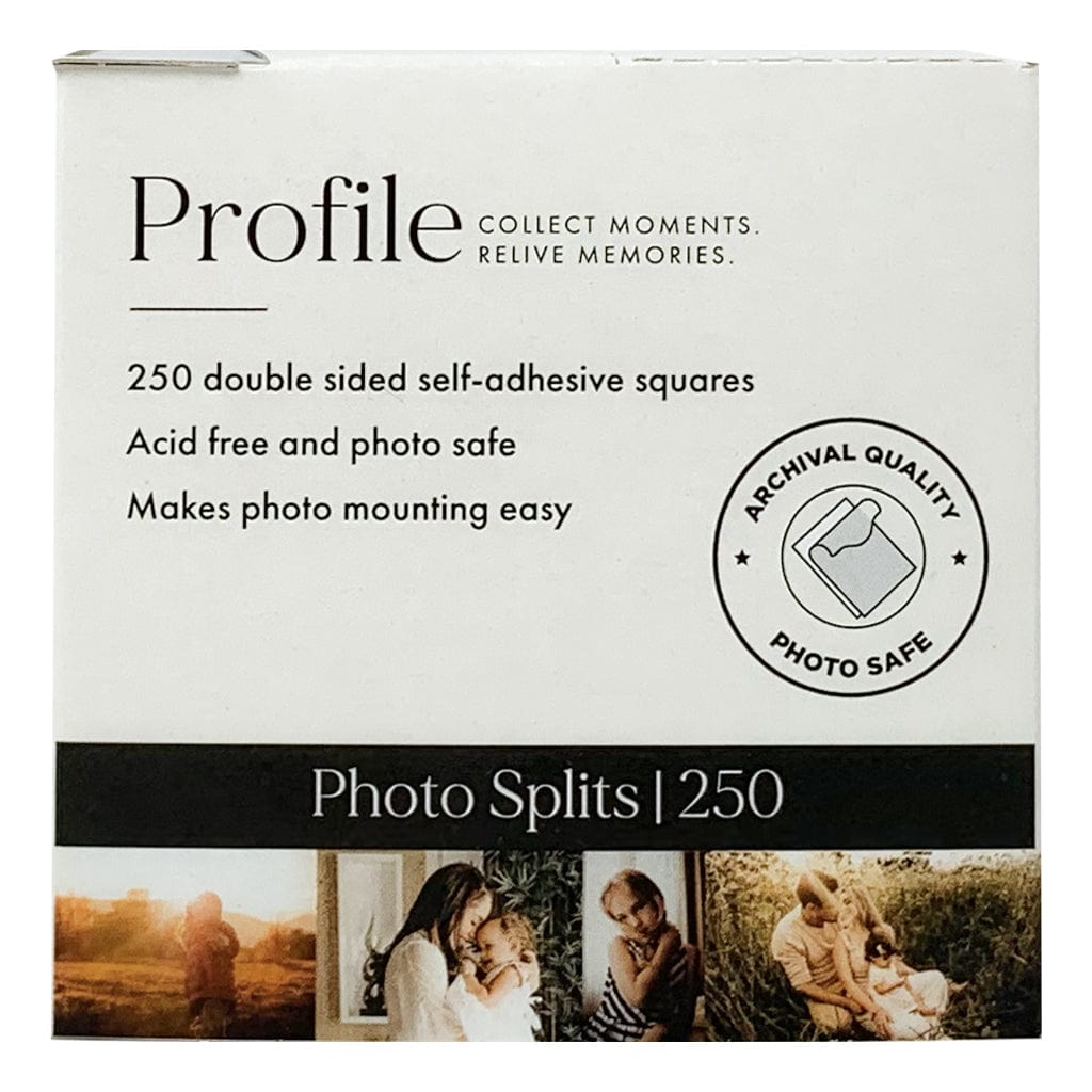 Profile Adhesive Photo Splits (250pk) from our Photo Mounting Accessories collection by Profile Products (Australia) Pty Ltd