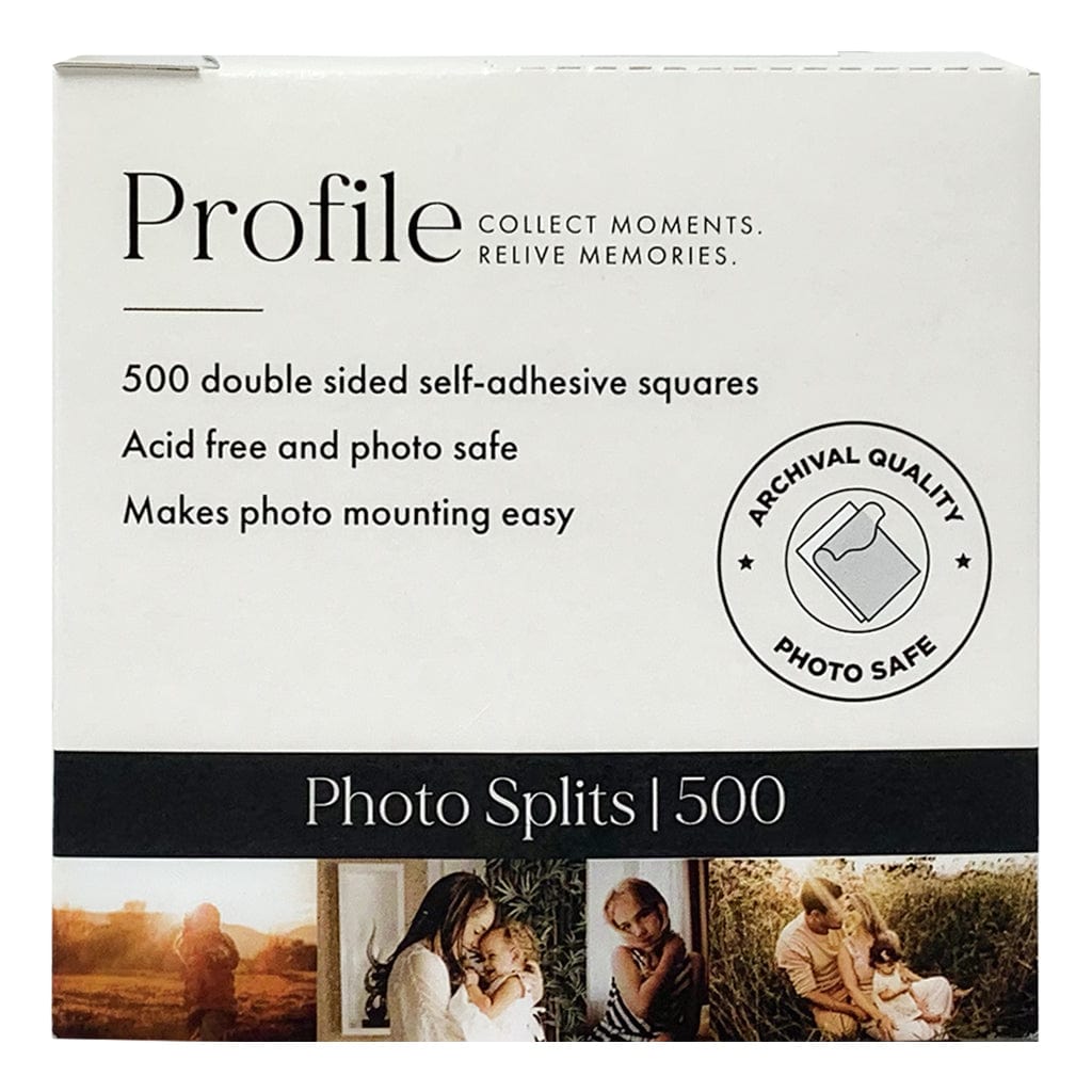 Profile Adhesive Photo Splits 500pk (Bulk 3 Pack Bundle) from our Photo Mounting Accessories collection by Profile Products (Australia) Pty Ltd