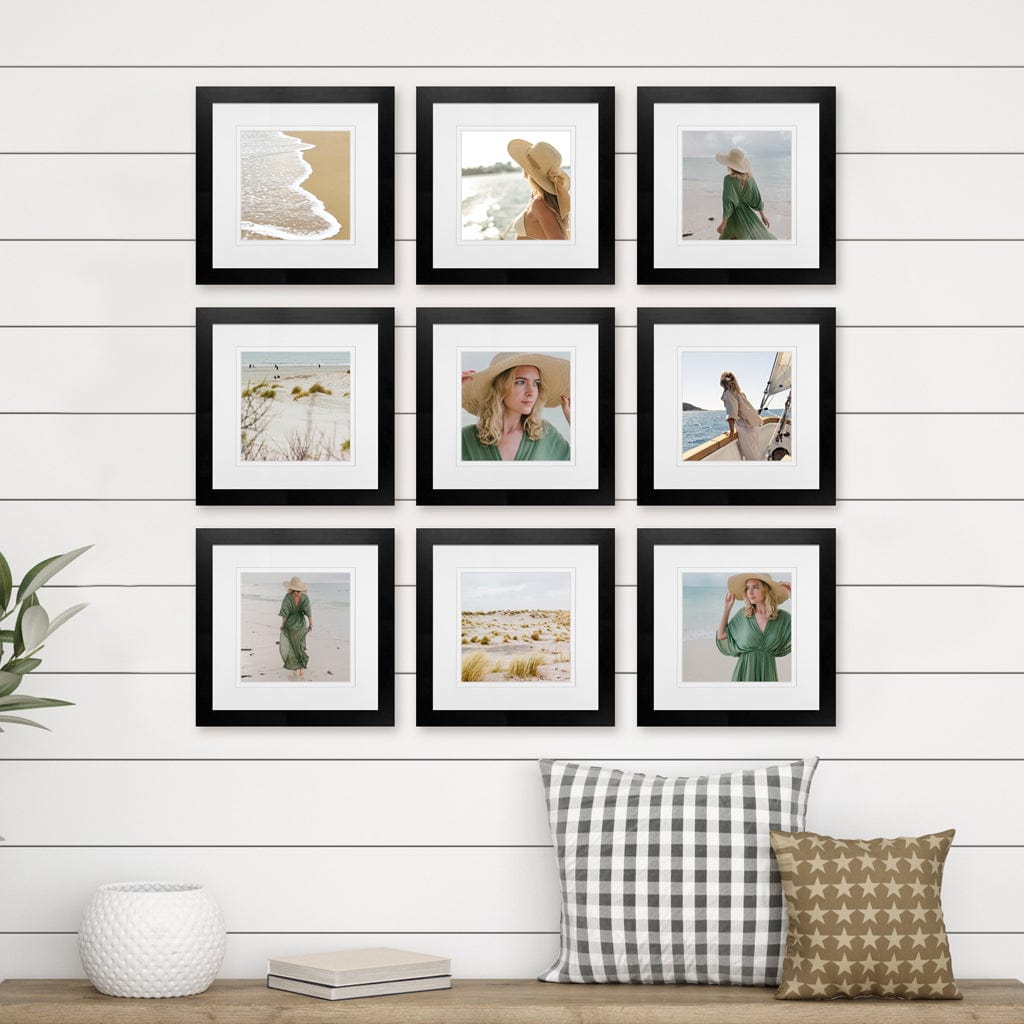 Profile Deluxe Gallery Photo Wall Frame Set G - 9 Frames from our Australian Made Gallery Photo Wall Frame Sets collection by Profile Products Australia