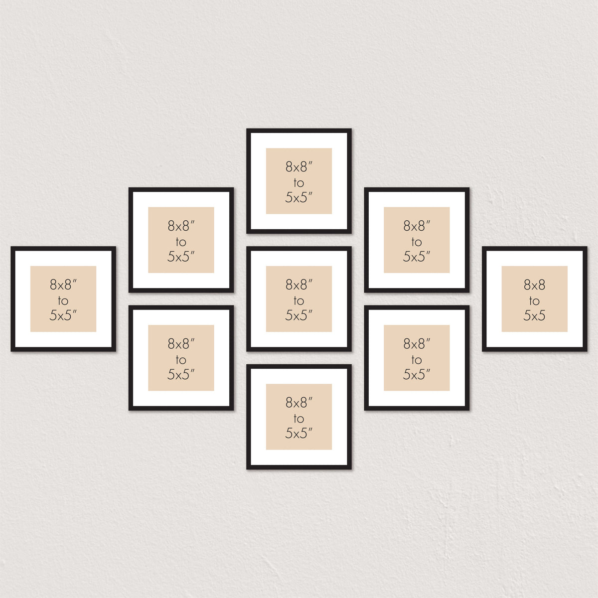 Square Photo Frame Set | Australian Made Gallery Wall Frames – Profile ...