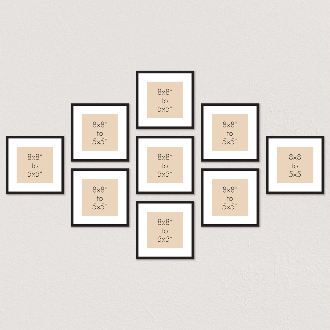 Profile Instagram Grid Gallery Photo Wall Frame Set - 9 Frames from our Australian Made Gallery Photo Wall Frame Sets collection by Profile Products (Australia) Pty Ltd
