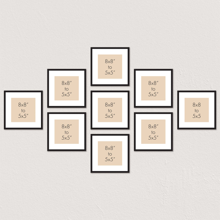 Profile Instagram Grid Gallery Photo Wall Frame Set - 9 Frames from our Australian Made Gallery Photo Wall Frame Sets collection by Profile Products (Australia) Pty Ltd