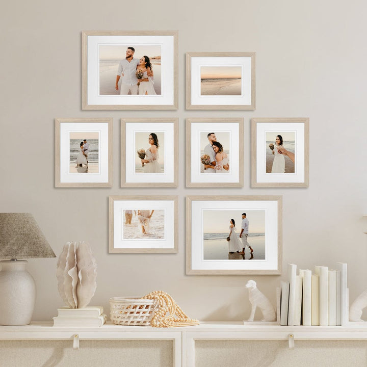 Profile Masterpiece Gallery Photo Wall Frame Set - 8 Frames Polar Birch Gallery Wall Frame Set D from our Australian Made Gallery Photo Wall Frame Sets collection by Profile Products (Australia) Pty Ltd