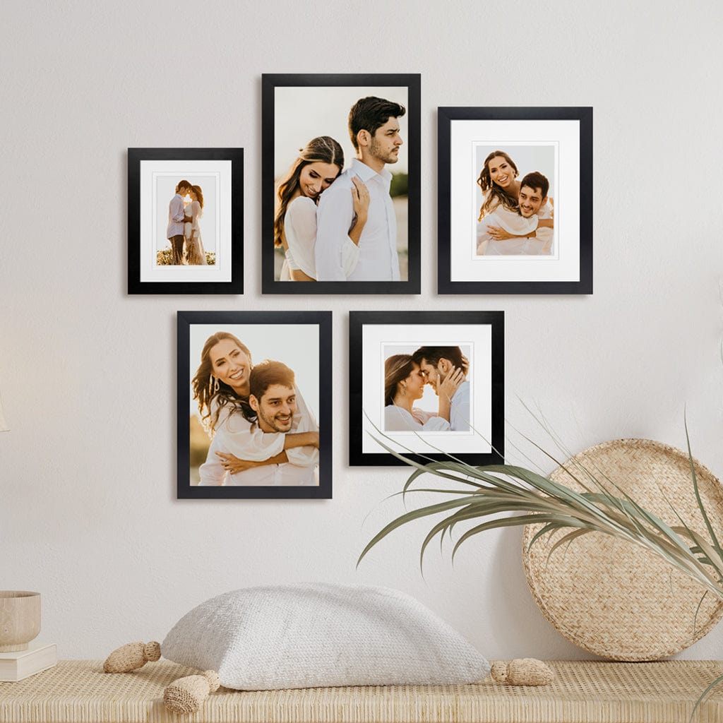 Profile Mini Salon Gallery Photo Wall Frame Set H - 5 Frames Black Gallery Wall Frame Set H from our Australian Made Picture Frames collection by Profile Products (Australia) Pty Ltd