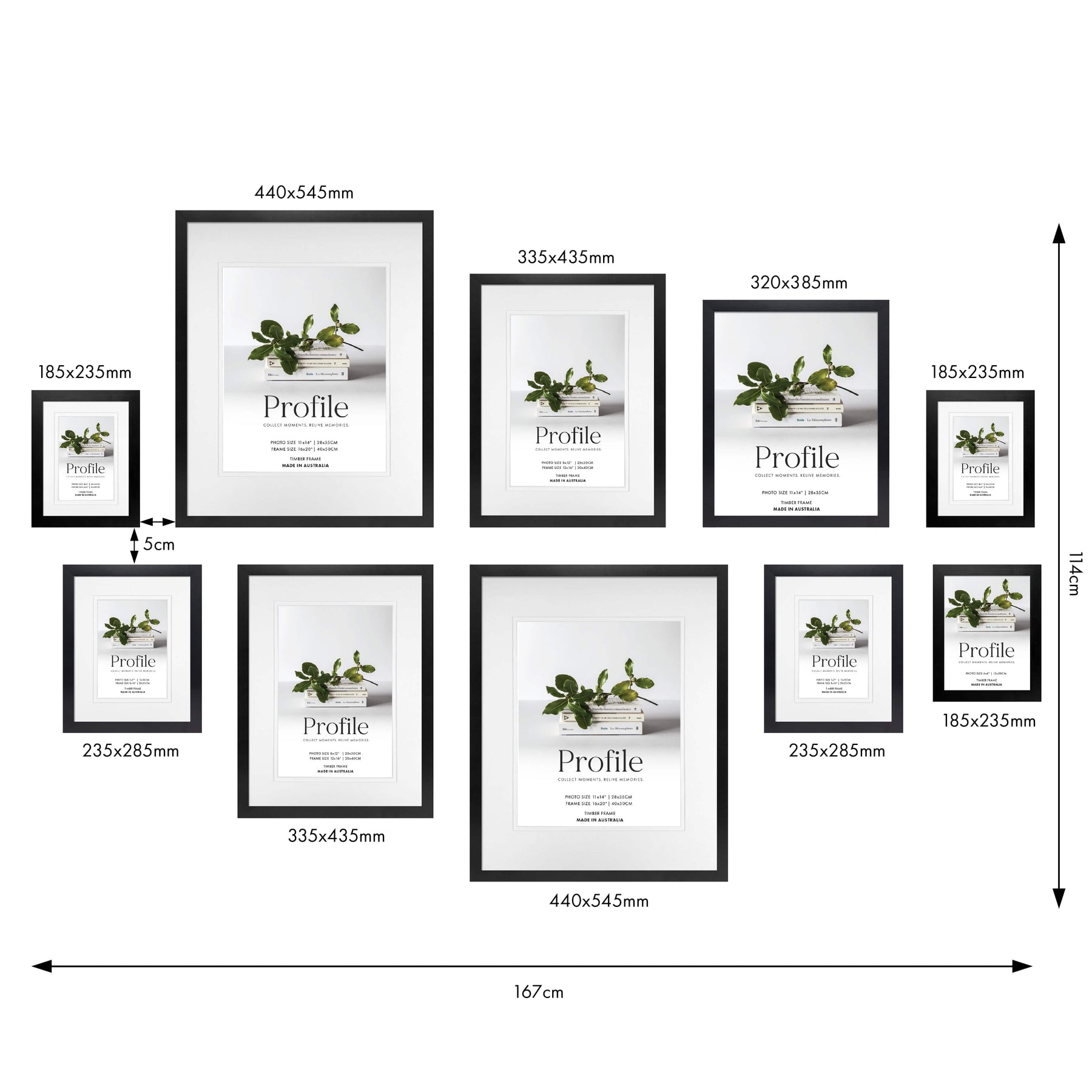 Photo Wall Frame Set | Australian Made | Gallery Wall Frames – Profile ...