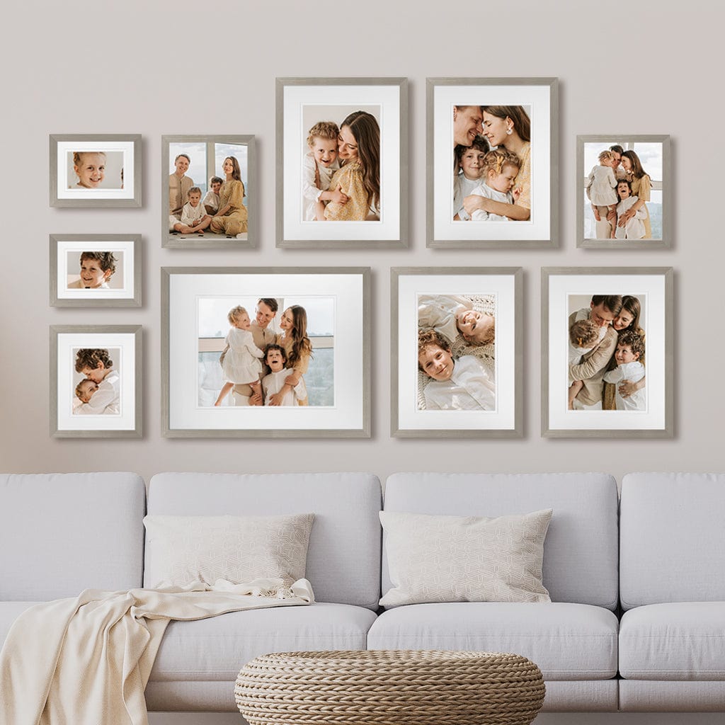 Profile Synchronised Bottom Gallery Photo Wall Frame Set - 10 Frames from our Australian Made Gallery Photo Wall Frame Sets collection by Profile Products (Australia) Pty Ltd