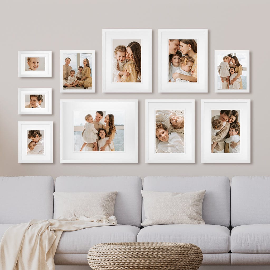 Profile Synchronised Bottom Gallery Photo Wall Frame Set - 10 Frames from our Australian Made Gallery Photo Wall Frame Sets collection by Profile Products (Australia) Pty Ltd