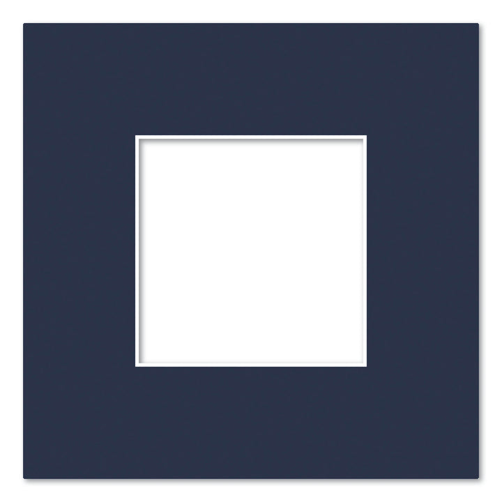 Prussian Blue Acid-Free Mat Board 10x10in (25.4x25.4cm) to suit 5x5in (13x13cm) from our Mat Boards collection by Profile Products (Australia) Pty Ltd