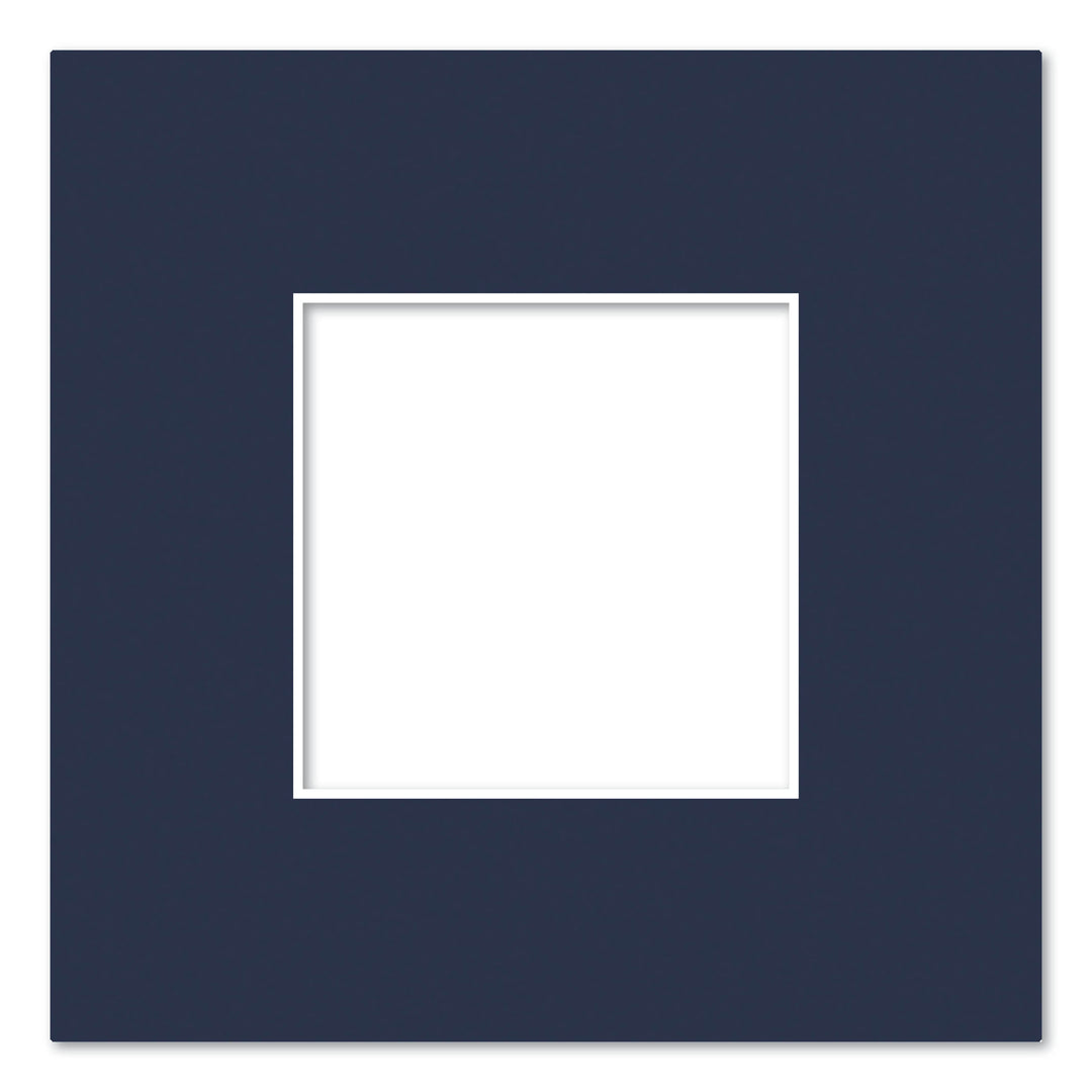 Prussian Blue Acid-Free Mat Board 8x8in (20.3x20.3cm) to suit 4x4in (10x10cm) image from our Mat Boards collection by Profile Products (Australia) Pty Ltd