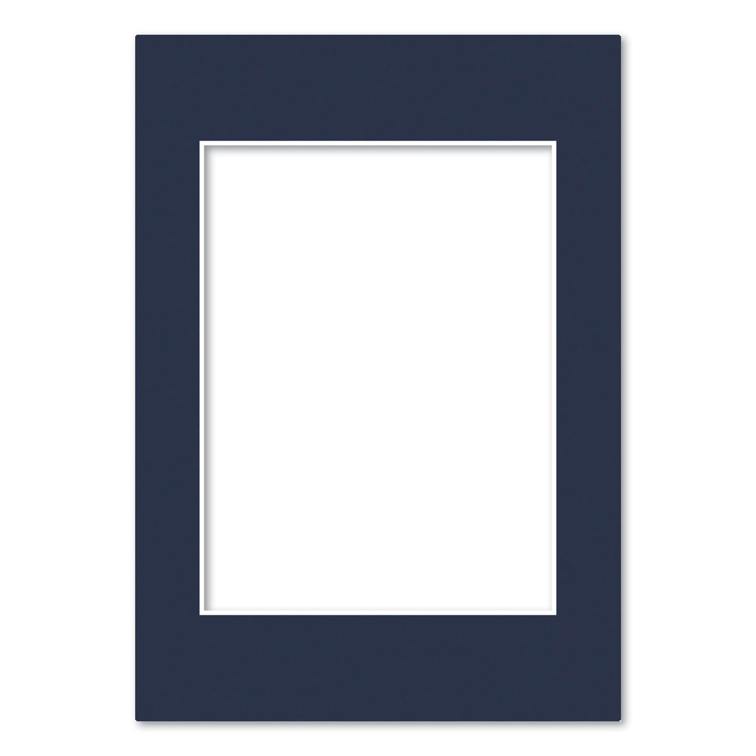 Prussian Blue Acid-Free Mat Board A4 (21x29.7cm) to suit 6x8in (15x20cm) image from our Mat Boards collection by Profile Products (Australia) Pty Ltd