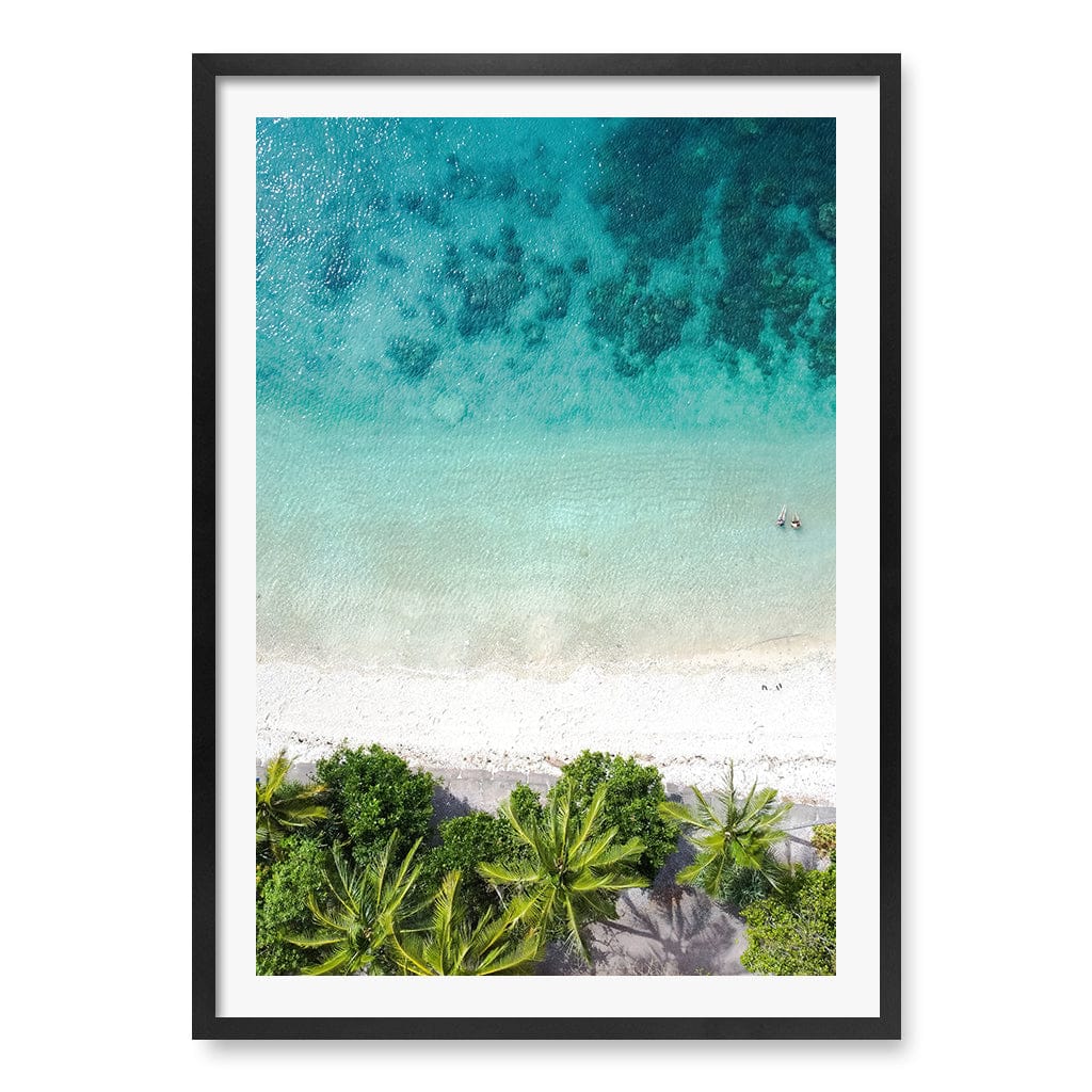 Rainforest Sands Wall Art Print A1 (59.4 x 84.1cm) / Matte Black Frame / White Border from our Australian Made Framed Wall Art, Prints & Posters collection by Profile Products (Australia) Pty Ltd