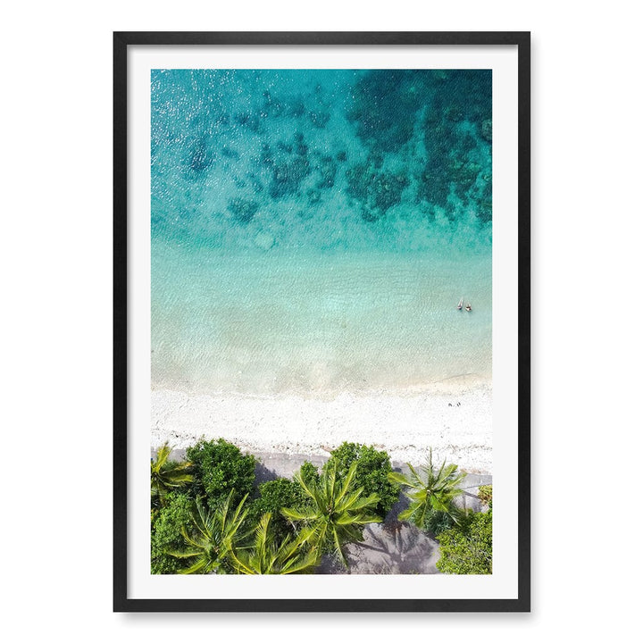 Rainforest Sands Wall Art Print A1 (59.4 x 84.1cm) / Matte Black Frame / White Border from our Australian Made Framed Wall Art, Prints & Posters collection by Profile Products (Australia) Pty Ltd