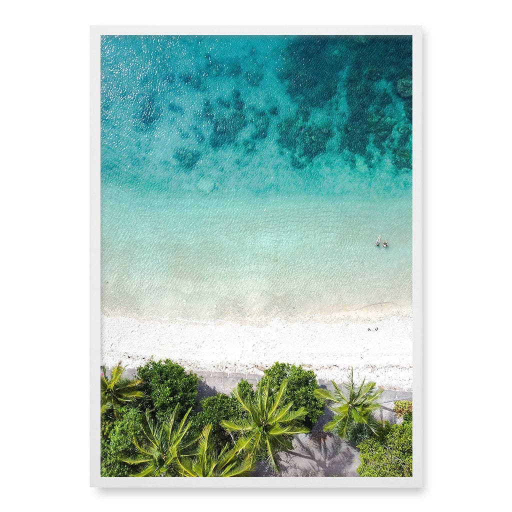 Rainforest Sands Wall Art Print A1 (59.4 x 84.1cm) / Matte White Frame / No Border from our Australian Made Framed Wall Art, Prints & Posters collection by Profile Products (Australia) Pty Ltd