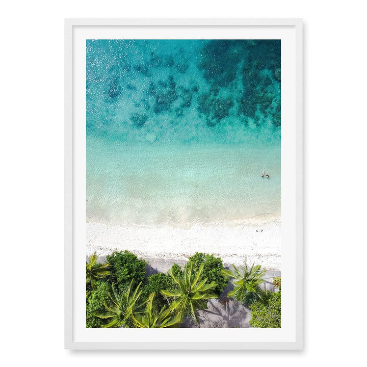 Rainforest Sands Wall Art Print A1 (59.4 x 84.1cm) / Matte White Frame / White Border from our Australian Made Framed Wall Art, Prints & Posters collection by Profile Products (Australia) Pty Ltd