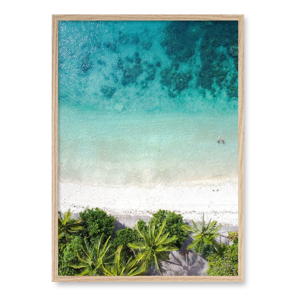 Rainforest Sands Wall Art Print A1 (59.4 x 84.1cm) / Natural Oak Frame / No Border from our Australian Made Framed Wall Art, Prints & Posters collection by Profile Products (Australia) Pty Ltd